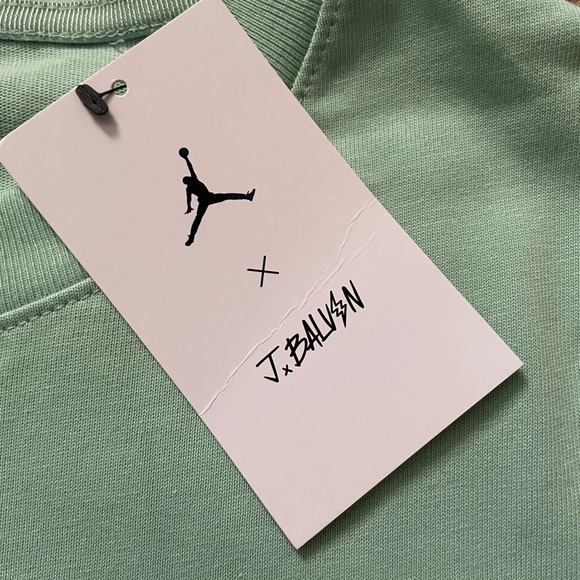 Nike Air Jordan x J Balvin Shirt Mens Sz Small “Enamel Green” (DR2962-308) NWT* - Picture 1 of 10